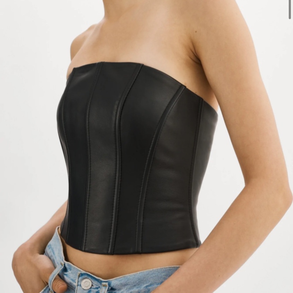 Lamarque Davina Leather Bustier
